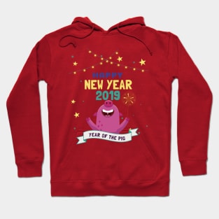 Happy New Year 2019 Year Of The Pig Shirt NYE T-Shirt Hoodie